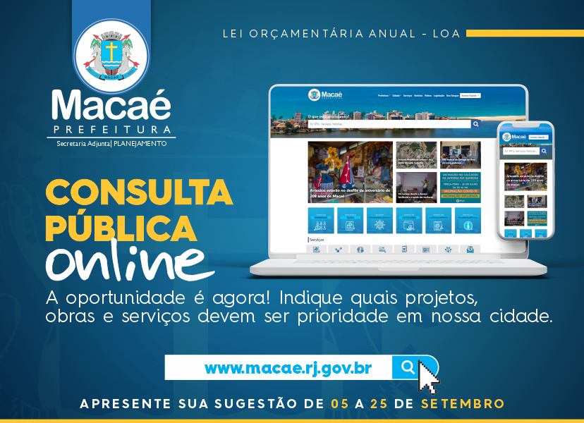 Macaé abre consulta pública para orçamento de 2023