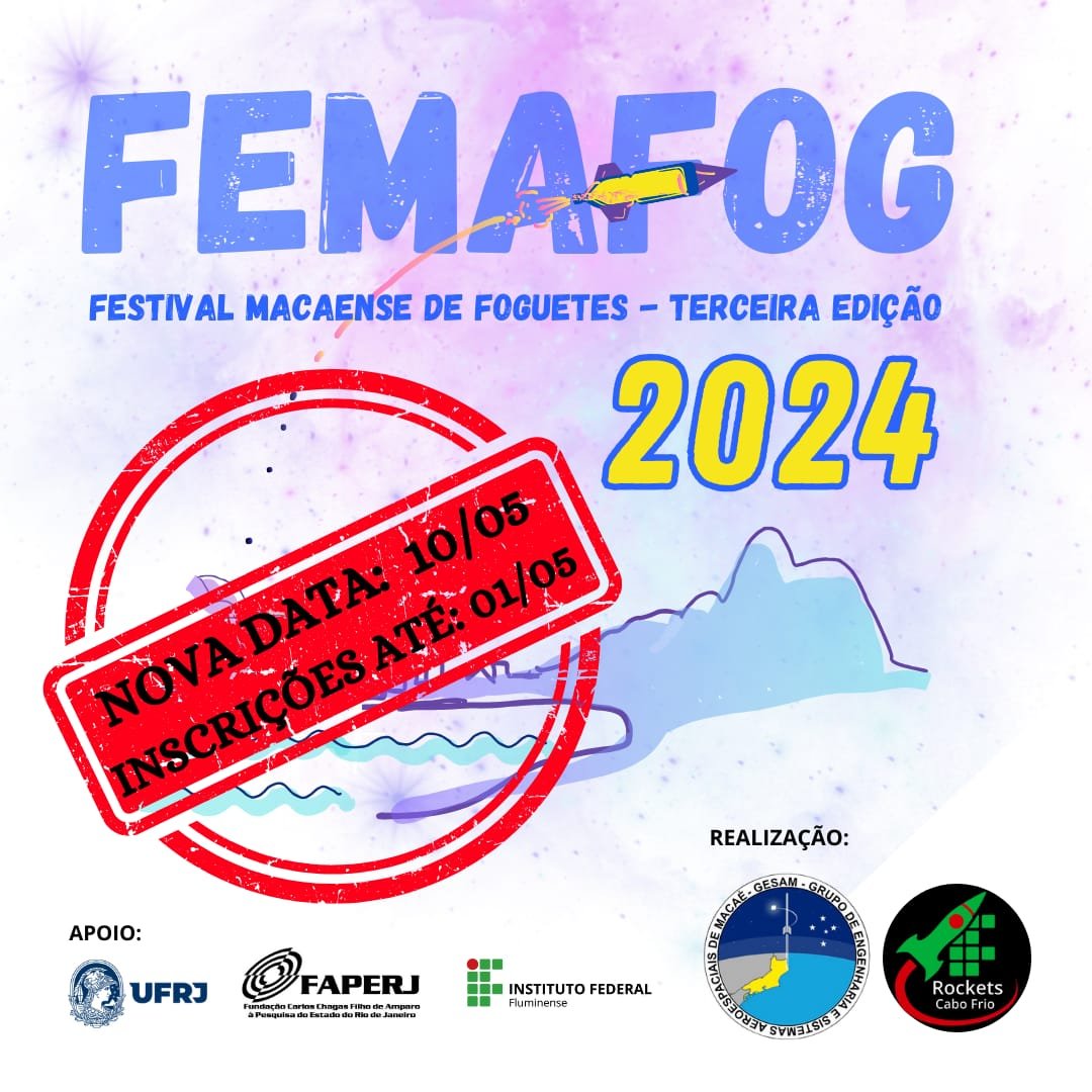 III Festival Macaense de Foguetes é adiado e inscrições são prorrogadas